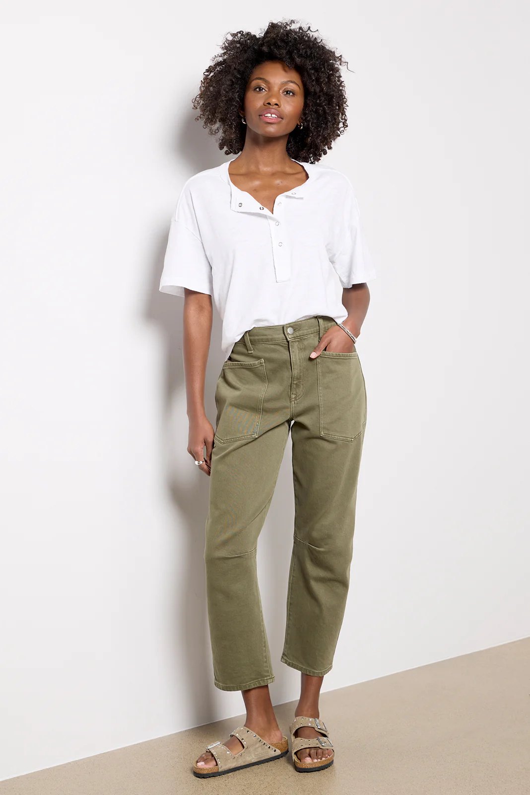 Oaklynn Washed Henley - Image 3