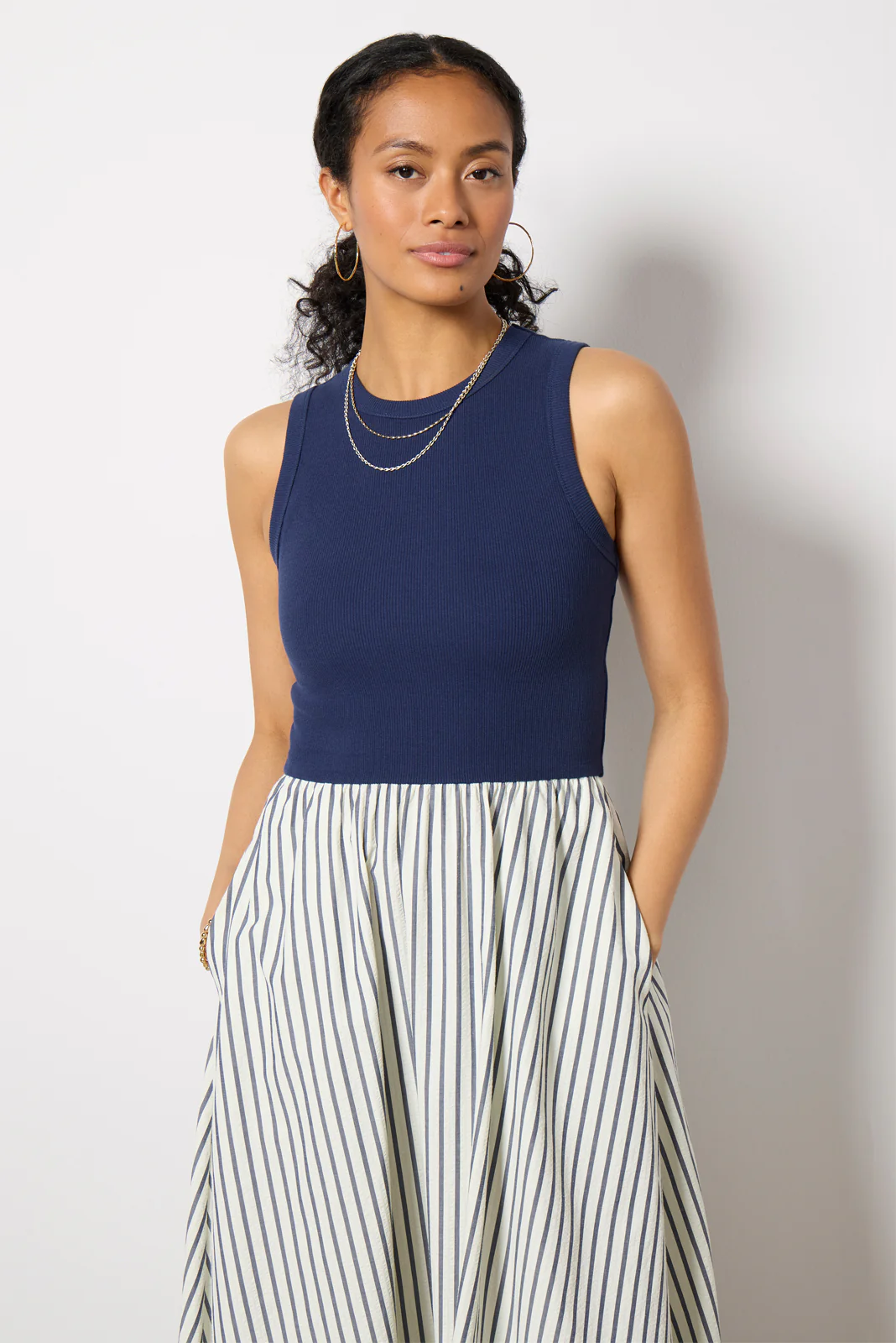 Rhett Mixed Media Maxi Dress - Image 6